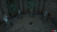 Rotate the statues so they face these directions.