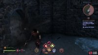 Go to where the gate is and look to the right to find some wooden boards you can break.
