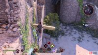 Climb the ladder near where the Wisp is.