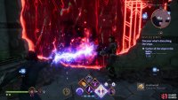 Destroy all the crystals to remove the shielding on the barrier crystal, behind which the wisp dwells.