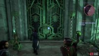 Lure all four wisps into their receptacles and a corpse will animate and open the gate.