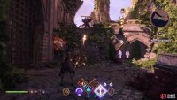 The staff’s light attack can be used to shoot bolts at distant enemies,