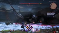 In a more coordinated abuse of mass, the dragon can leap into the air, hover, then slam back down on the ground, dealing heavy damage over a wide area.