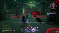Every time Hezenkoss loses 25% or so of her health she’ll flee to her construct, summoning minions and causing boulders to rain down on the battlefield.