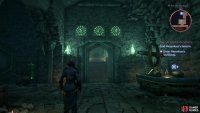 Pull all three levers and the secret door will open,