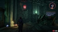 Head through the secret door opened by Manfred to find a trapped wisp north of the lift.