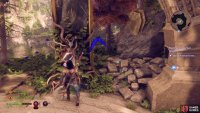 You’ll find the first mysterious circle on the pillar behind it.