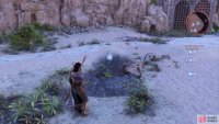 The second treasure is in the large opening on Dragon Beach.