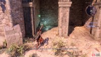 The second corpse can be found by exiting the castle to the north, going through the hole you created for the first lock, and then looking to your right as you go up the stairs.