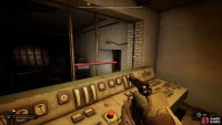 Go back to where you shot the first zombie and go through the doors.