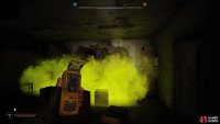 After leaving the stranger, go into this room with the Anomaly and through the hole.