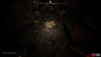 The stash can be found in the corner of the area.