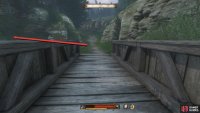 Go across the bridge to the southwest across the bridge and immediately take the path left.