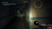 Go to the far end of this corridor, turn right, and then immediately left to find the key in a dead end.