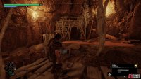 Free the girl from the cage, and Roggs will ambush you, crashing through this wall.