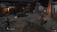 Then use the nearby hay bale to deal with both of these guards.