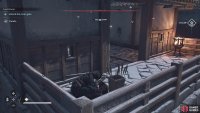 Use the walls to get to this little balcony for your first kill.