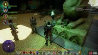 Press the button on the wolf to reveal the chamber.