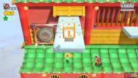 Hit the gong on the left side to make a Warp Box appear