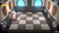 Push Prince Bully into any of the clear pipes on the sides