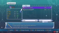 The equipment shop has some better weapons for both Asbel and Hubert.