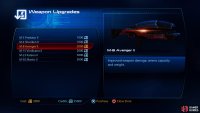 You can upgrade weapons  in the Shuttle Bay,