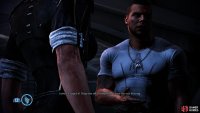 After leaving Earth, Vega will protest, giving Shepard the opportunity to perform a Paragon/Renegade interrupt.