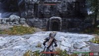 You can enter the south tower for refuge during a fight, or just to loot it.