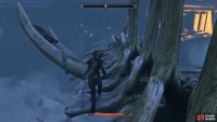 Walk the whalebone bridge to reach the Hall of Valor.